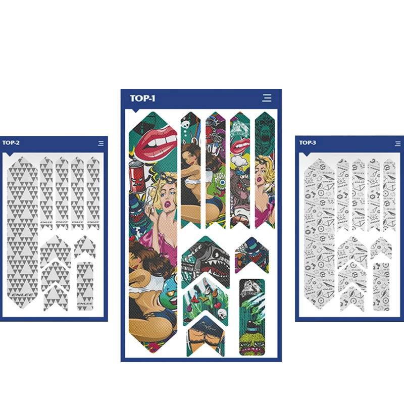 Mountain Bike Sticker Frame Anti scratch and Scratch proof Waterproof