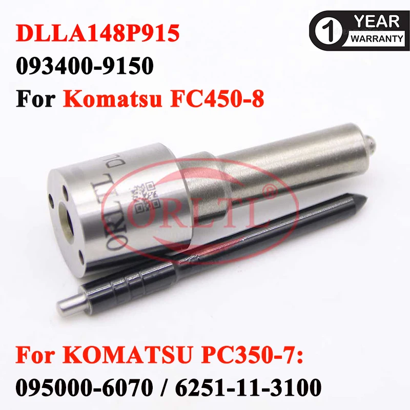 

Common Rail Injector Nozzle DLLA148P915 Fuel Sprayer DLLA 148 P 915 For KOMATSU FC450-8 095000-6070 6251-11-3100