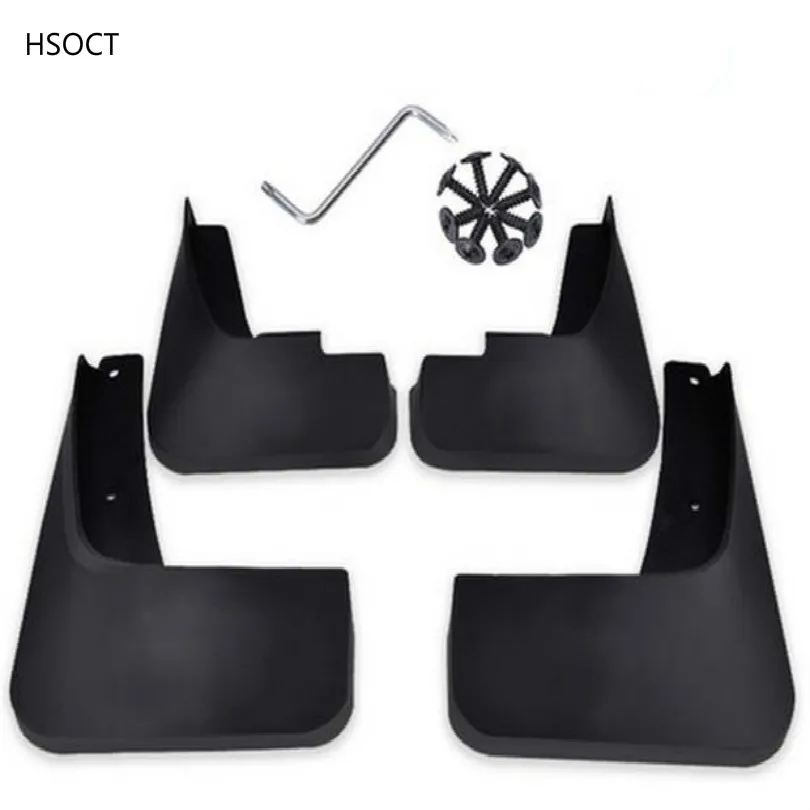 

HSoct Mudguards car Mud guard fender mudguard car flipper with install tools dustproof Mud proof free shipping