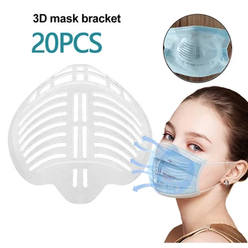 

20Pcs 3D Mask Support Breathing Mask Accessories Assist Mask Inner Cushion Mask Bracket Mask Holder