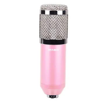 

BM800 Microphone Condenser Sound Recording Microphone With Shock Mount For Radio Braodcasting Singing Recording Microphone