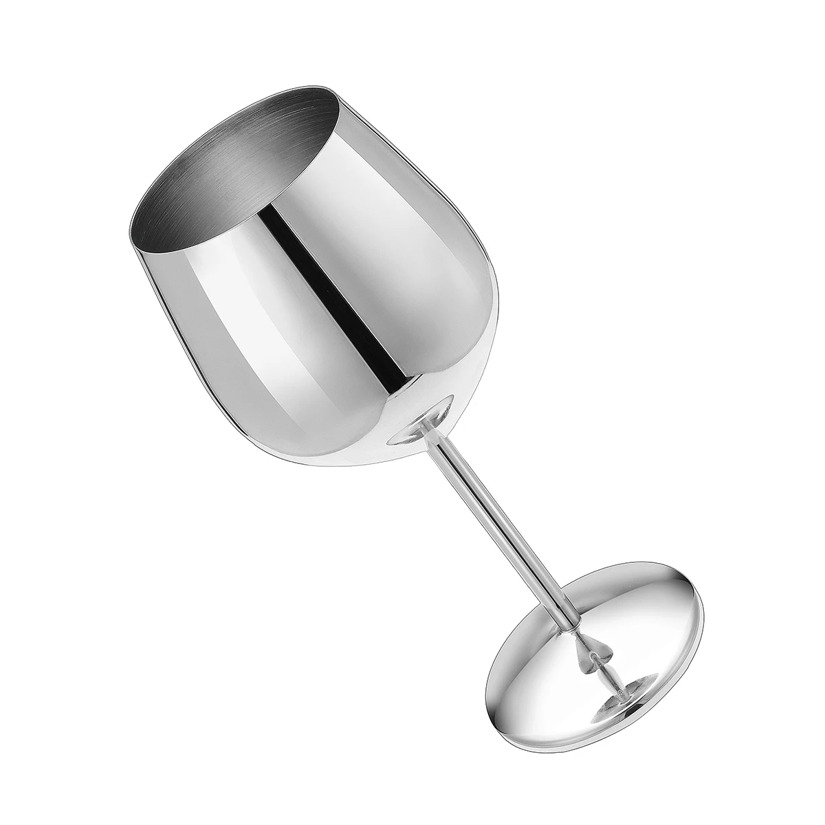 501-600ml Stainless Steel Red Wine Glass Silver Rose Gold Wine Glass Champagne Glass Family Party Party Office Bar Kitchenware