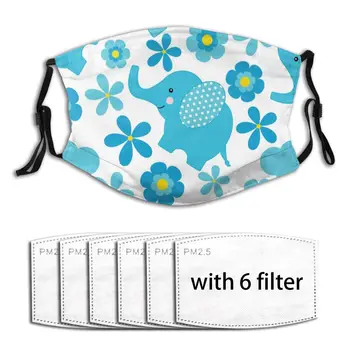 

Cute Elephant Washable Reusable Anti-Pollution Unisex Filter Air Mouth Face Mask Respirator Dust Mask Mouth cover
