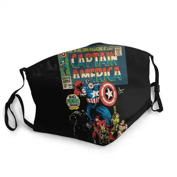 

Captain America Comic #100 Adult Non-Disposable Mouth Face Mask Anti Bacterial Dust Mask Protection Mask Respirator Muffle