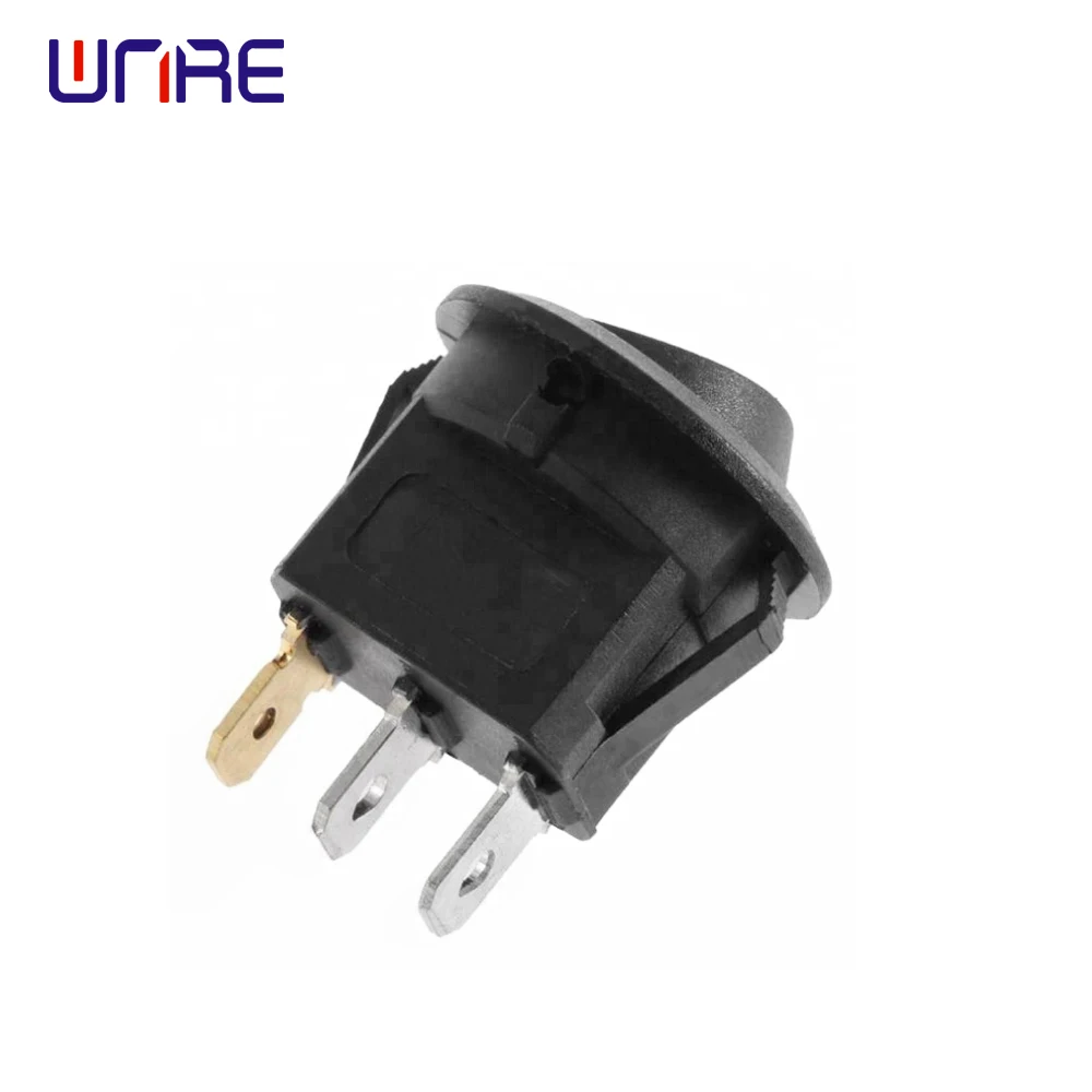 5Pcs ON/OFF 20A 12V DC Round Rocker Dot Cat-eye Switch LED Light Luminescence Mini Toggle Switches Waterproof Cap