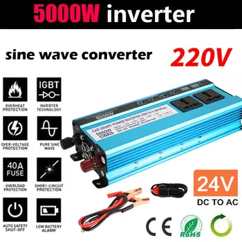 

Car Converter Car Inverter High Performance Power Inverter Transformer Outdoor 2200W Peak DC24V To AC220V Portable