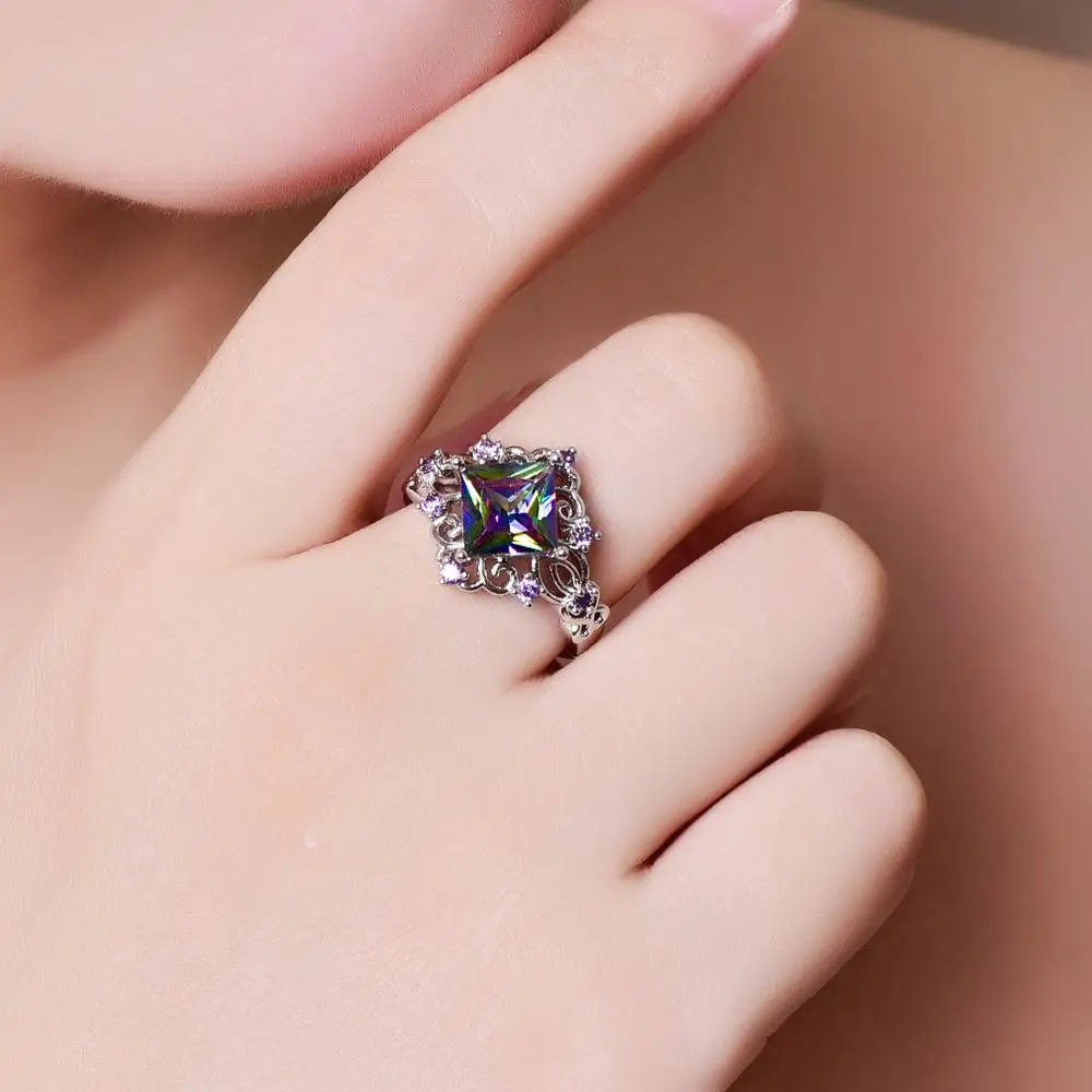 Женское серебряное кольцо JROSE обручальное серебряного цвета ювелирное изделие