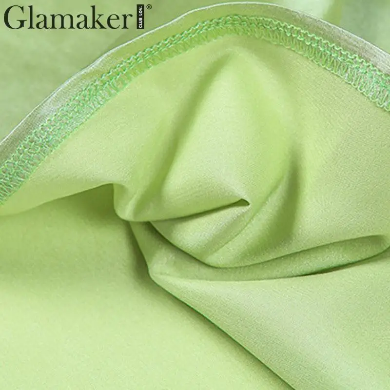 Glamaker атласное Сексуальное вечернее мини платье Зима Осень короткое Клубное ночное женское элегантное платье без рукавов Кружевное женское облегающее платье