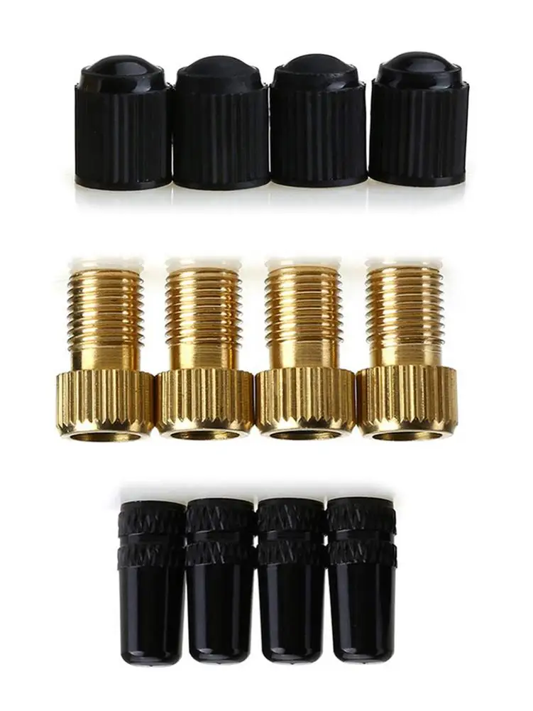 Adapter for hub cap of schrader to move towards the copper presta