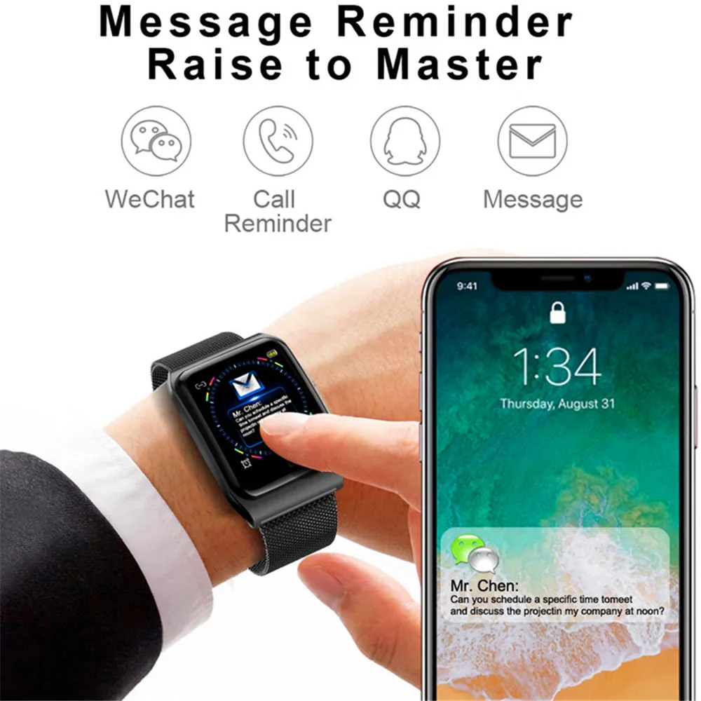 F9 Смарт часы IP67 водонепроницаемые Bluetooth умные часы для мужчин и женщин монитор сердечного ритма Монитор артериального давления спортивные часы