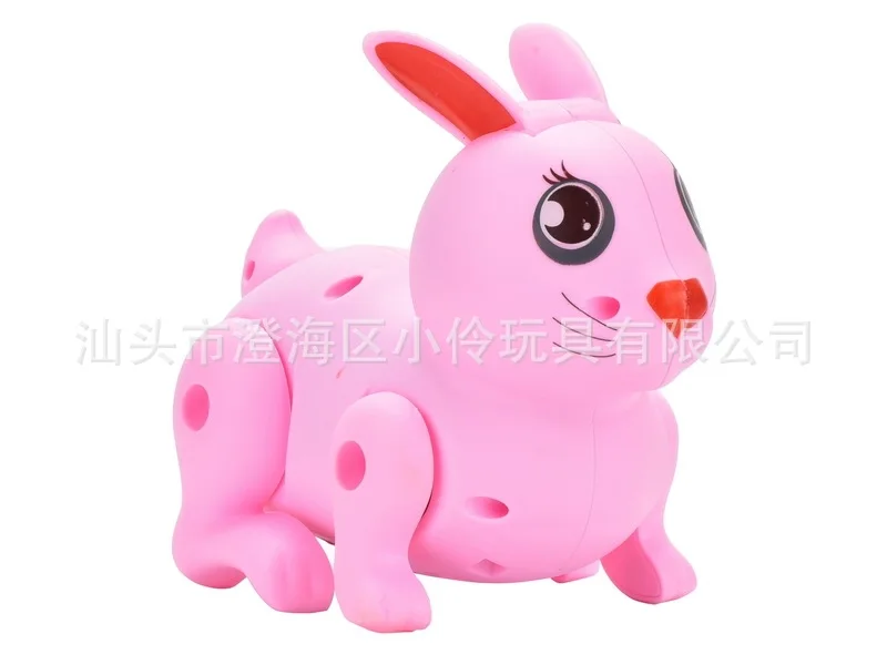 

Online Celebrity Electric Rabbit Cute Bouncing Rabbit tiao tiao tu Run Will Jump Music Flash Toy Rabbit Hot Selling