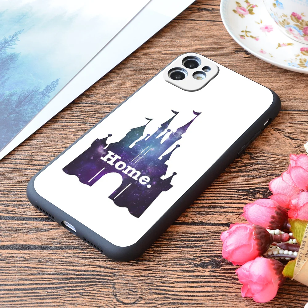 

For iPhone Castle Galaxy Print Soft Matt Apple iPhone Case