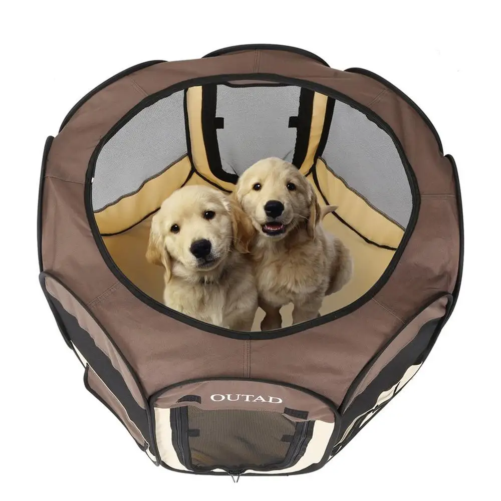 

Dog Gate Ingenious Fence Isolated Indoor And Outdoor Folding Tool Dog Gate Safety Enclosure Gate For Pets Portable Pet Supplies