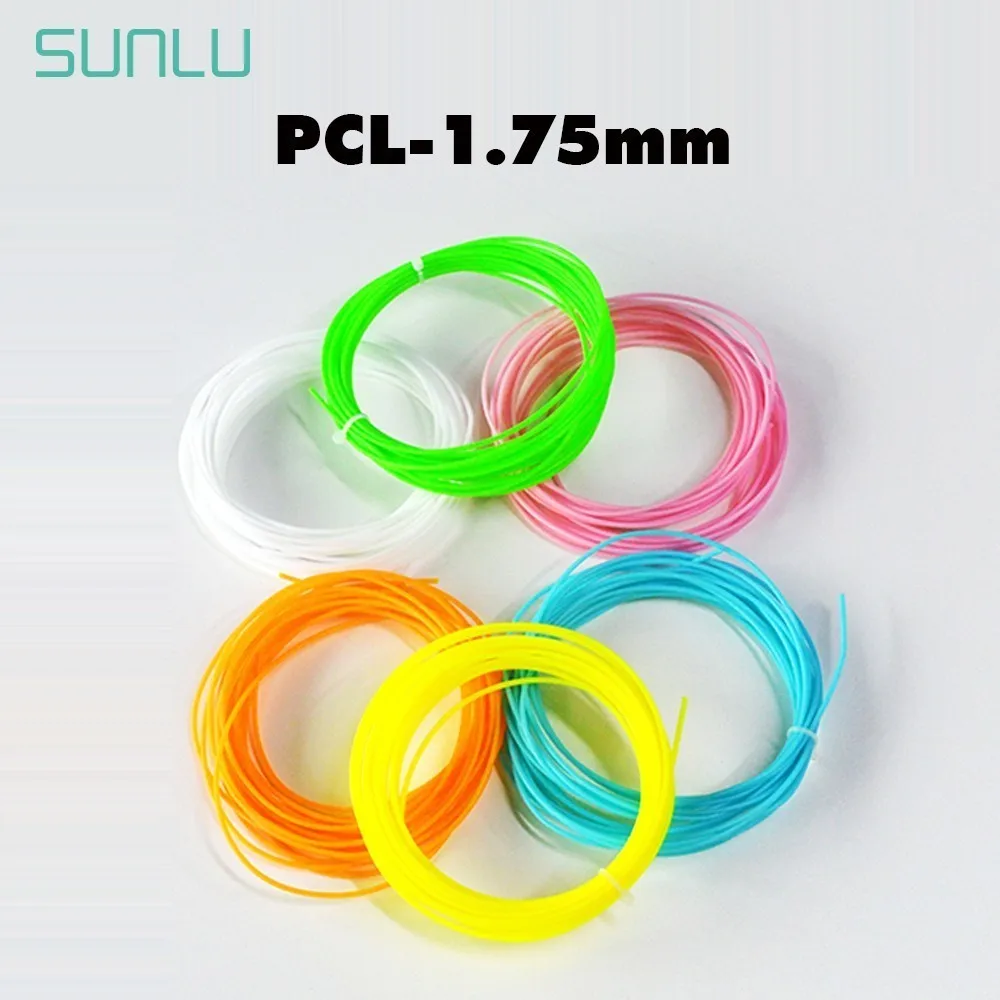 SUNLU 1,75 мм PLA/PCL нить для SL-600 M1 3D Ручка для печати Consuamble без пузырьков для детей