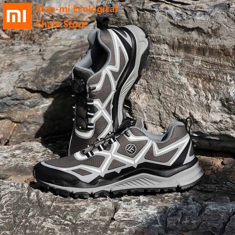 Xiaomi Outdoor Cross-country Running Shoes Smart Knob High-elastic Cushioning Button Laces Comforta