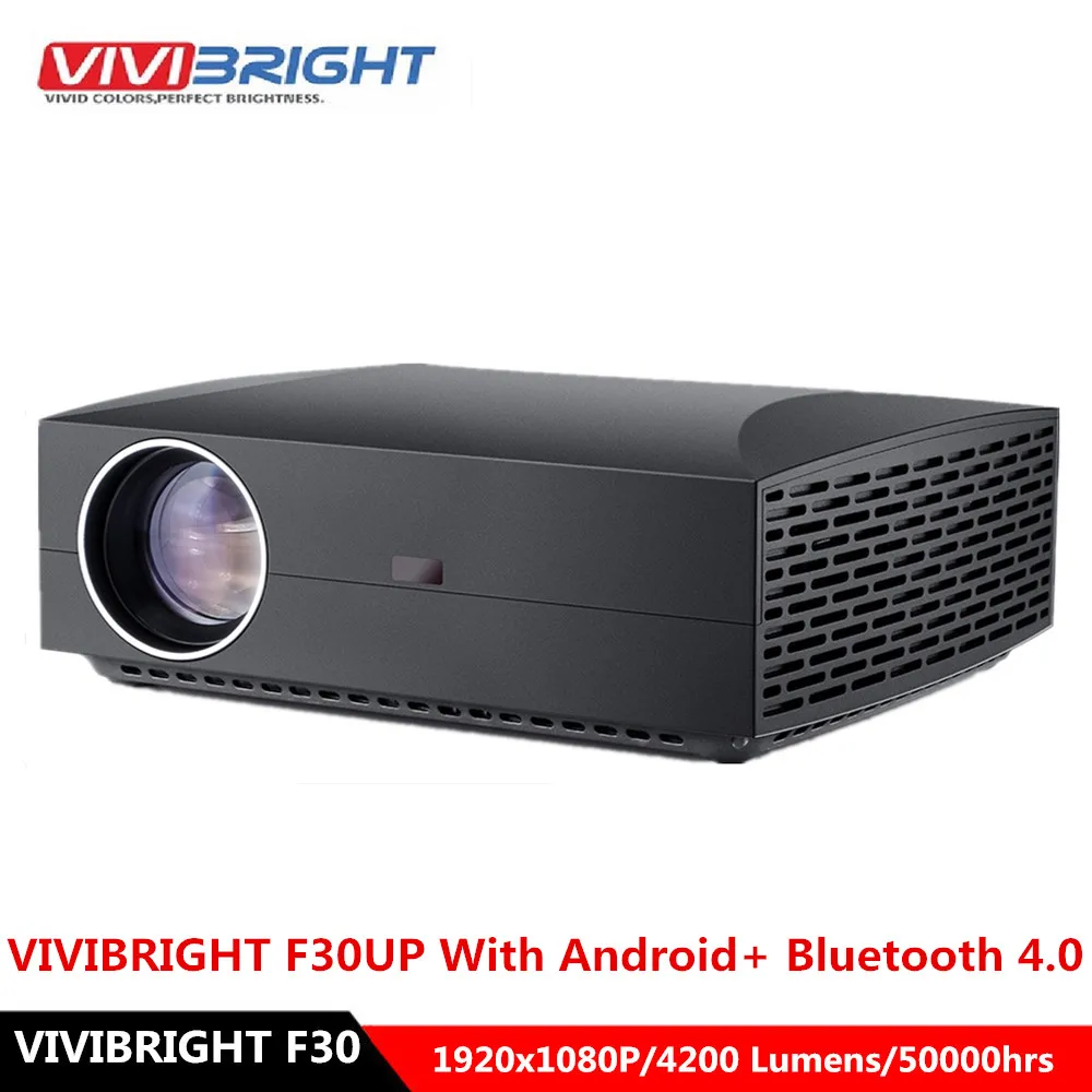 VIVIBRIGHT F30 ЖК-проектор FHD 1920x1080 P 4200 люменов 50000 часов лампа домашний кинотеатр проектор для домашнего офиса 30UP Android VIVIBRIGHT F30 ЖК-проектор FHD 1920x1080 P 4200 люменов 50000 часов лампа домашний кинотеатр проектор для домашнего офиса 30UP Android