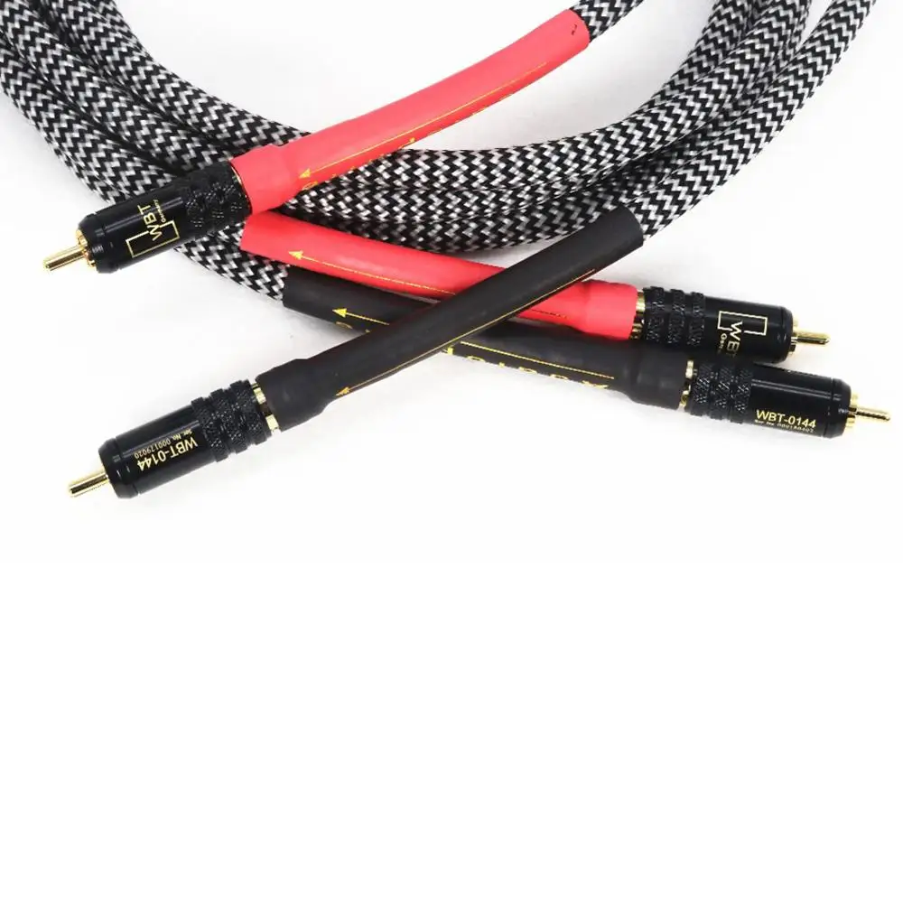 Мультимедийный аудио кабель collime Hifi 2RCA с разъемом QED Signature OFC RCA позолоченный