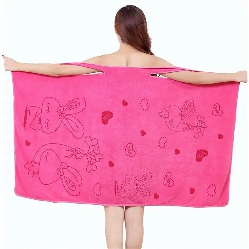 

[Ultra-strength Water-Absorbing Wearable Bath Towel] Adult Bathrobe than Pure Cotton Soft Bathrobe Women's Thick Wrap-around Qui