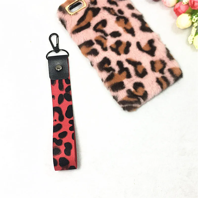 Леопардовый держатель для телефона с брелоком Cheetah нагрудные опознавательные Значки для идентификации владельцев животных телефон шеи ремни с брелоком