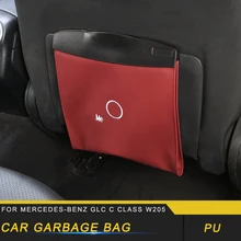 Для Mercedes Benz A B C E S класс GLA CLA GLE GLC ML GLK G Автомобильный мусор для мусора, мусора, пыли, чехол, держатель, ящик для мусора