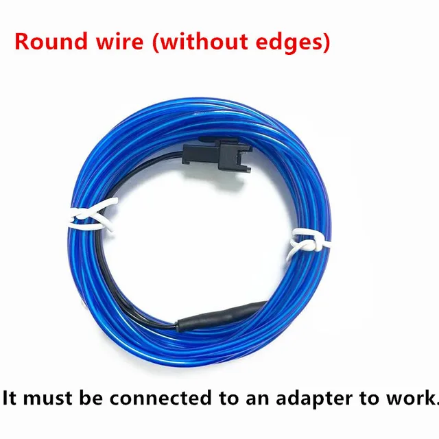 Flexible Neon Light 1M/2M/3M/5M/10M EL Wire Led Neon Dance Party Atmosphere Decor Lamp RopeTube Waterproof Multicolor Led Strip Only EL Wire