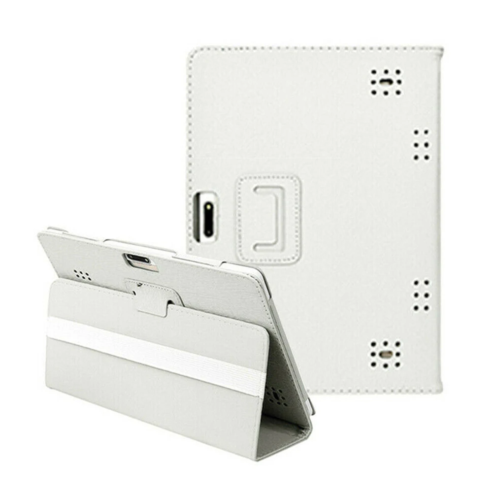 

10.1 Inch Lightweight Solid Anti Scratch Tablet Case Accessories Stand Cover Folding Folio Leather Portable Universal Type