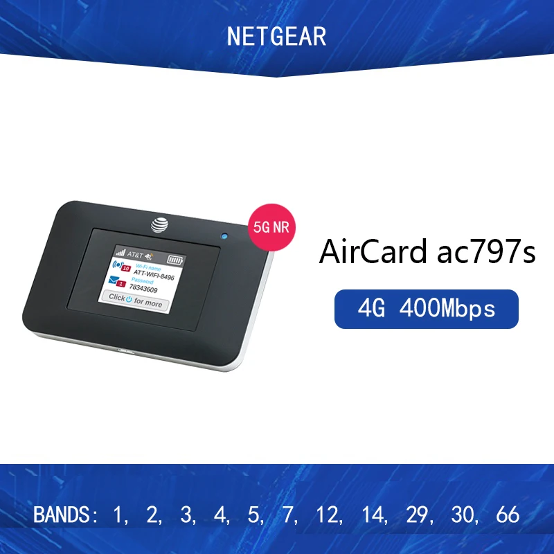 Оригинальный разблокированный сетевой AirCard 797s Ac797s Cat13 400 Мбит/с 4g Mifi dongle 4G Wi-Fi