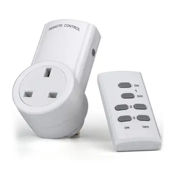 

Portable Wireless Remote Control Smart Power Outlet Plug Timer Time Switch Timing Socket UK Connector Plug For home