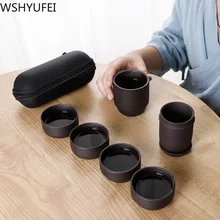 Исин кунг-фу фильтр чайный набор красавицы ручной работы Zisha индивидуальные подарки горшок из четырех чашек Путешествия Чайный набор Чай комната этикет
