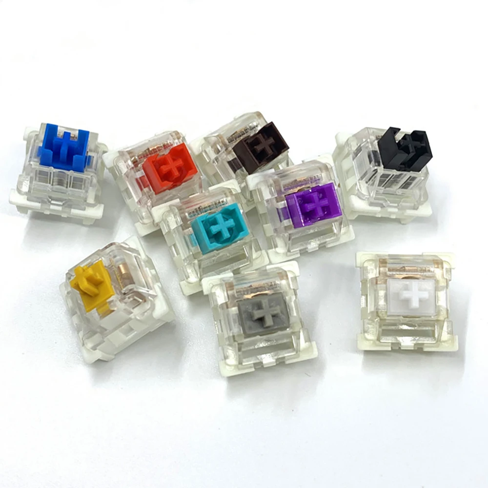 Outemu-Switches Axis Mechanical-Keyboard Clear Gaming Pc Silver Brown Gray Purple Blue