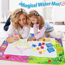 Tapete de agua mágico de gran tamaño, 150x100cm con 4 Uds. De herramientas de estampación de garabatos, tapete de pintura de dibujo al agua para juguetes educativos para niños [
