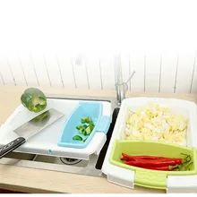 Съемный 3 в 1 разделочная доска ситечко для раковины дуршлаг разделочная доска кухонные разделочные доски разделочные кухонные инструменты многофункциональные