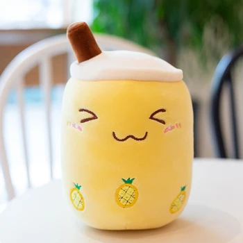 Pineapple Boba Plushie – Sweet and Cheerful Pillow