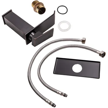 

Bathroom Faucet Basin Sink Mixer Tap Oil Rubbed Bronze with 6 inch Cover Plate
