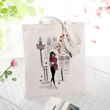 Сумка на каждый день с рисунком Холщовая Сумка на заказ с принтом текстовый логотип DIY Экологичная многоразовая Для Покупок Сумка для повторного использования