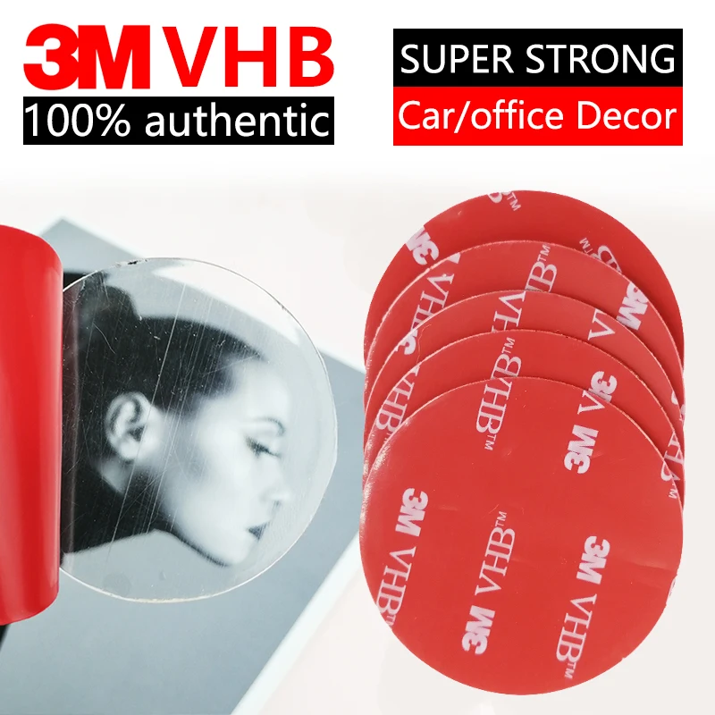 3M Transparent Acrylic Double-Sided Adhesive Tape Strong Adhesive Patch Waterproof No Trace High Temperature Resistance For Car