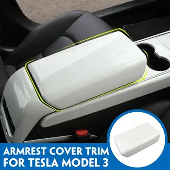

Auto Car accessories For Tesla Model 3 Inner Center Storage Armrest Cover Trim Accessories Interior Styling 4 Colors