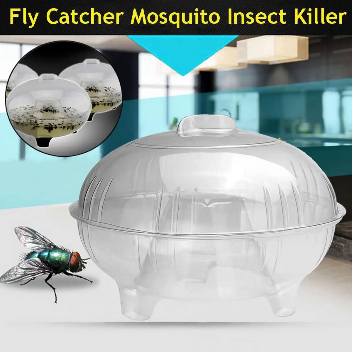 

New Fly Insect Killer Fly Catcher Fly Trap Pest-Reject Control Catcher Mosquito 9.3" x 6.9" for Indoor/outdoor