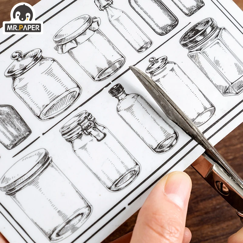 Mr.Paper длинная винтажная картина Inkpad ручная работа сделай сам ремесло на масляной
