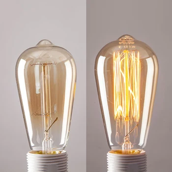 

Vintage Filament LED Edison Bulb Dimmable E14 40/60W Decorative Industrial Light