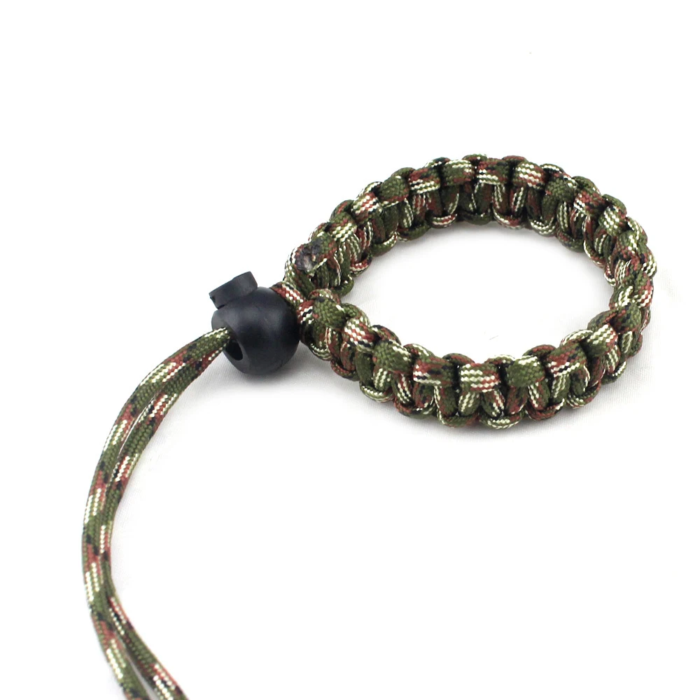 Нейлоновая веревка Новое поступление Регулируемый Анти Потеря плетеный браслет Паракорд ремешок для цифровой камеры рукоятка для Pentax sony Nikon DSLR - Цвет: camouflage