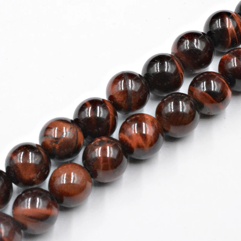 

Fashion Red Tiger Eye Jewelry 4-12mm Natural Stones Loose Beads Series DIY Men and Women Bracelet Necklace Anklet Accessories