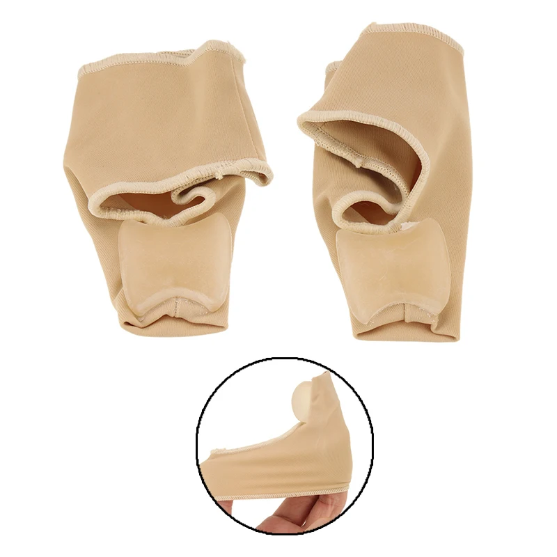 1pair Big Bone Orthopedic Bunion Correction Pedicure Socks Silicone Hallux Valgus Corrector Braces Toes Separator Foot Tool Care