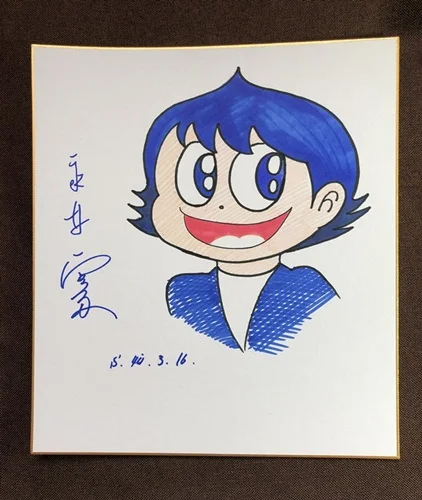 Ручная Нагаи Гоу autographed Shikishi доска объявлений Devilman rare 27*24 см 79A