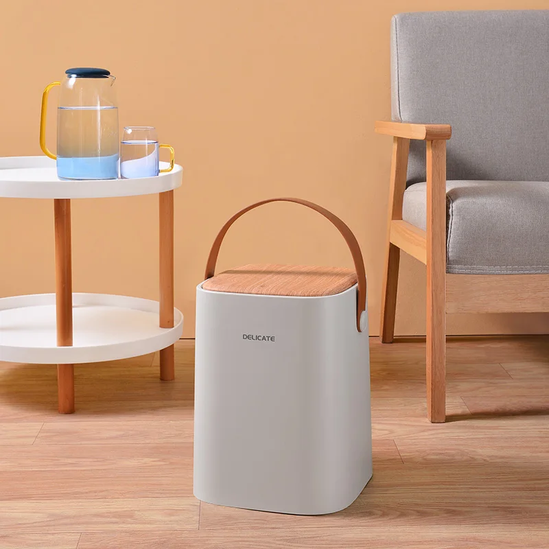 Nordic Style Kitchen Trash Can Household Office Mini Plastic High Quality Waste Bin Cute Bathroom Cubo Basura Garbage Cans EBTC | Дом и сад
