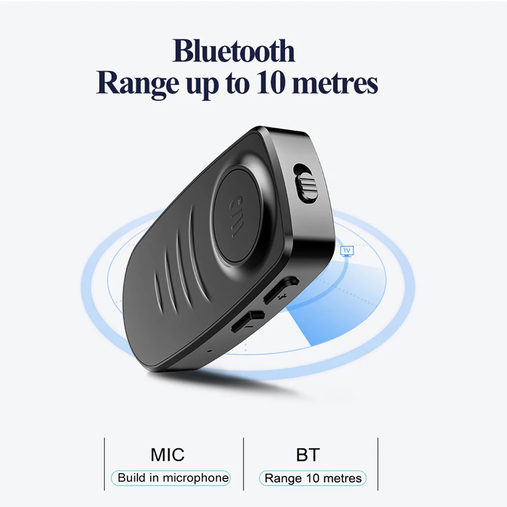 3,5 мм разъем AUX Bluetooth 5,0 стерео аудио музыкальный приемник беспроводной адаптер автомобильный Bluetooth комплект для путешествий для ТВ ПК наушники