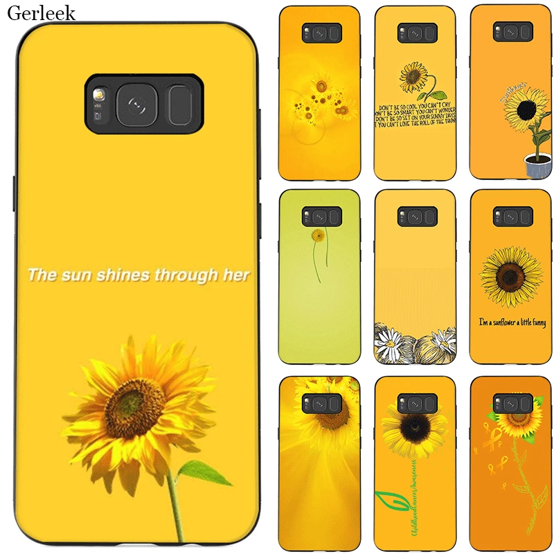 Чехол для телефона samsung A20E A70S A2 Core J4 J6 Plus Prime J8 J7 Duo милый чехол Sunflowe | Мобильные