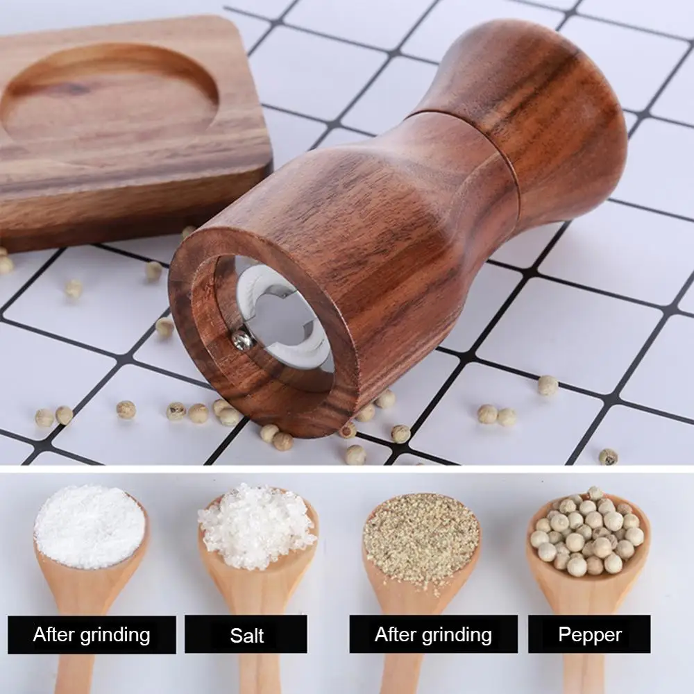 Ручная мельница Rubberwood для соли перца измельчитель кухни и ресторана специй