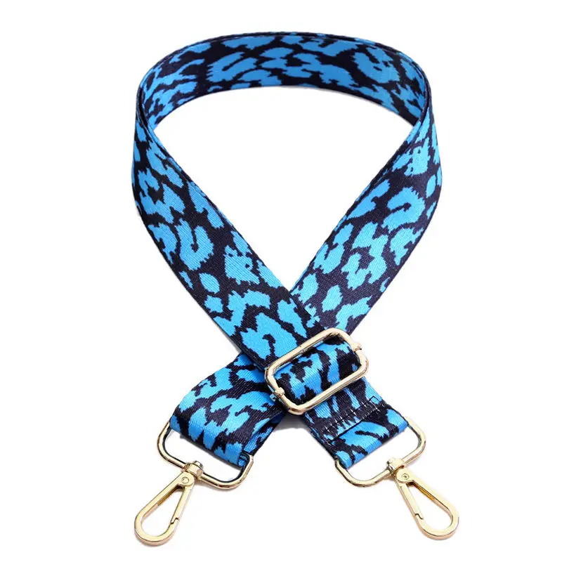 

Fashion Design Leopard Printed Bag Strap Colorful Polyester Obag Shoulder Belt Detachable Style Bag Accessories