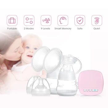 

YOUHA Single Electric Breast Milk Pump Baby Infant Breastfeeding Pacifier Bottle Suction Massage Device Kit Safe BPA Free